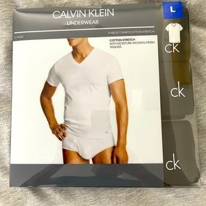 Calvin Klein V-Neck T-Shirt/Cotton Stretch 3 Pack